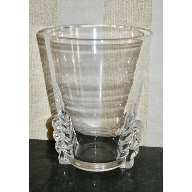 1980s Vintage Stuben Art Deco Style Crystal Vase For Sale - Image 5 of 12