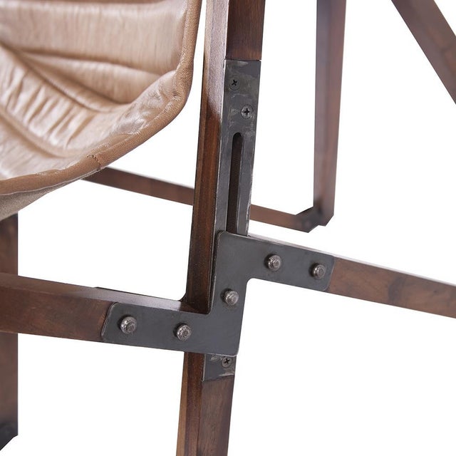 Leather Sling Chair For Sale In Chicago - Image 6 of 11