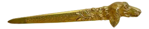 Early 20th Century Austrian Ormolu Dog Motif Letter Opener