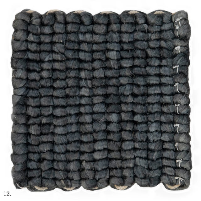 Boho Chic Abaca Natural Premium Braid and Style Fiber Rugs 2x2Ft. For Sale - Image 3 of 12