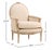 1930s Pair of French Painted Louis XVI Style Bergère Armchairs With Oval Backs For Sale - Image 4 of 6