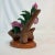 Wood 1970s Coastal Hollywood Regency Capodimonte Style Porcelain Hibiscus Decorative Object For Sale - Image 7 of 12