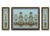Paper Atelier Aria Lumae Palais De Versailles Arabesque Neoclassical Complete Four Piece Salon Panel Ensemble For Sale - Image 7 of 18