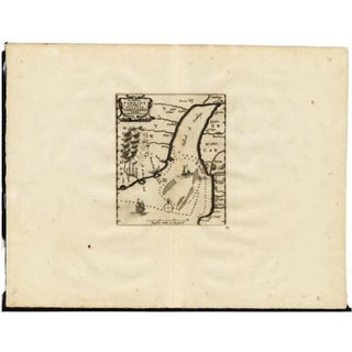 Antique Map of the Gulf of Cambay, Gujarat, India, 1725 For Sale