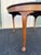 Early 20th C. Large Round Oak Farmhouse Dining Table For Sale - Image 9 of 12