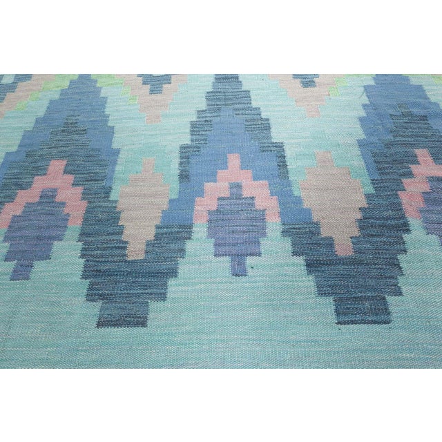 Modern Swedish Flat Weave Wool Rug by Doris Leslie Blau. Size: 11'6" × 15'0" (350 × 457 cm) This striking modern Swedish...