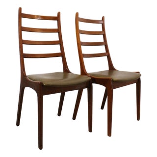 Teak Dining Chairs by Kai Kristiansen for KS Møbler, Denmark, 1960s, Set of 2 For Sale