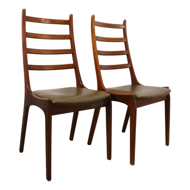 Teak Dining Chairs by Kai Kristiansen for KS Møbler, Denmark, 1960s, Set of 2 For Sale