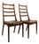 Teak Dining Chairs by Kai Kristiansen for KS Møbler, Denmark, 1960s, Set of 2 For Sale