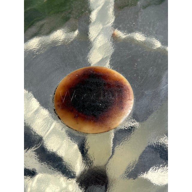 Vintage Woodard Metal Patio Outdoor Dining Table For Sale - Image 9 of 10