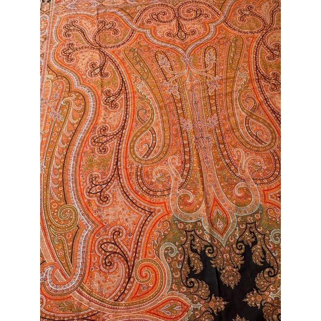 Antique Long Kashmir Shawl, 1890s For Sale - Image 12 of 18