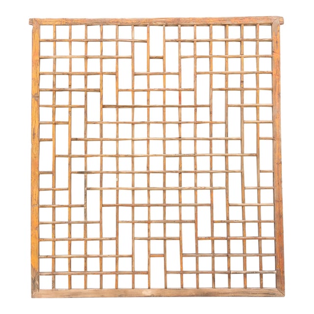 Antique Hand Carved Fretwork Screen For Sale