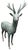 An impressive pair of monumental bronze stag and doe sculptures by Lake Geneva Studios, presented as a beautifully matched...