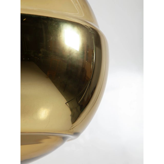 Mid-Century Modern Vintage Brass Globe Pendant Lamp from Peill & Putzler For Sale - Image 3 of 4