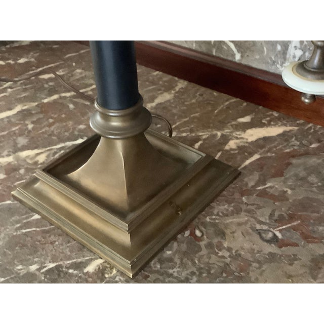 1970s Mid-Century Modern Chapman Brass 2 Light Desk Lamp For Sale - Image 13 of 14