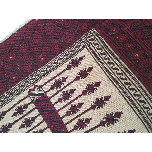 1970's Super Fine Persian Baluchestan Rug , 3'1" X 5' For Sale - Image 4 of 7