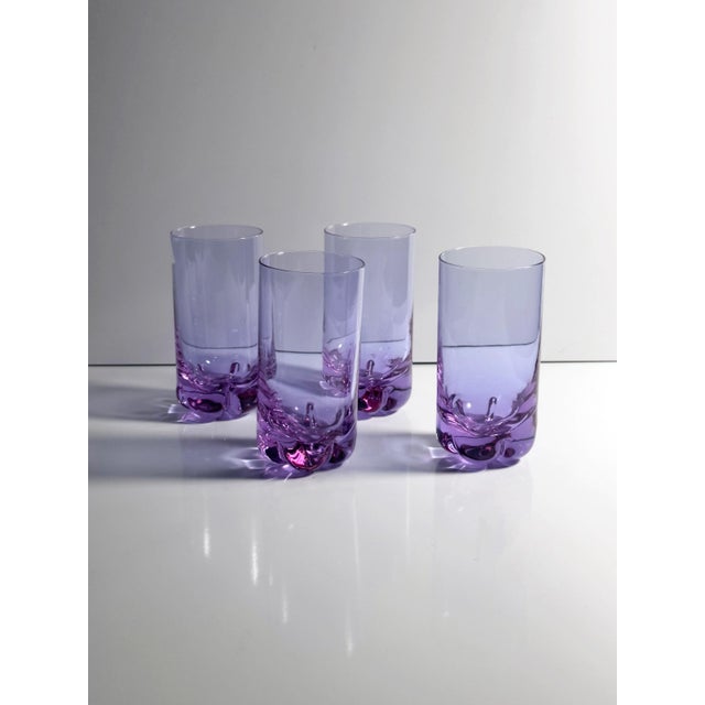 Vintage Italian Alexandrite Glasses, 1970s, Set of 4 For Sale - Image 6 of 6