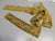 Antique Acid Green and Gold Embroidered Decorative Trim For Sale - Image 4 of 6