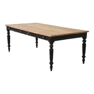 Rustic Farmhouse Table Made from Reclaimed Pine by Petersen Antiques