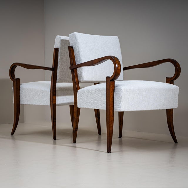 Pair of Armchairs, possibly Italy, 1940s For Sale - Image 9 of 18