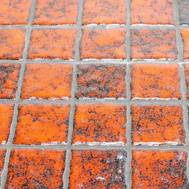 1960s Danish Modern Teak & Tile Top Nesting Tables For Sale - Image 9 of 9