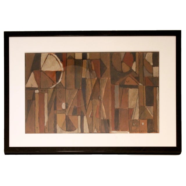 2008 “Times and Cities” Contemporary Abstract Acrylic Painting by Gabriel A. Karavokiris, Framed For Sale - Image 4 of 4