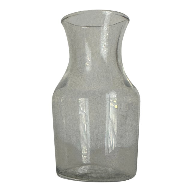 Vintage 1900s Glass Drink Carafe/Small Bud Vase For Sale