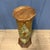 Large Antique Painted Earthenware Column with Golden Pheasants For Sale - Image 11 of 18