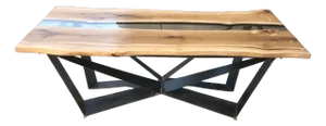 Impero Table in Oak and Resin by Andrea Toffanin for Hood - Back & Forth Design