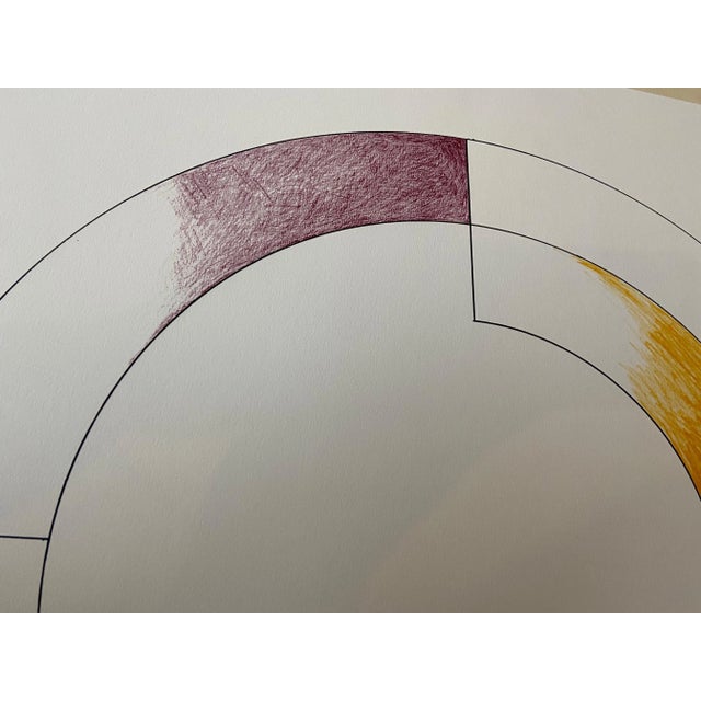 Gottfried Honegger, Composition 3 (Purple and Yellow), 2015, Silkscreen For Sale - Image 4 of 6