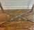 Mid-Century Modern Vintage MCM Chrome & Glass X-Base Coffee Table - 50" For Sale - Image 3 of 6