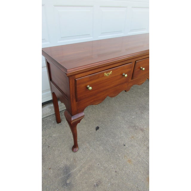 Henkel Harris 1980s Henkel Harris Cherry Designer Sideboard Buffet Three Drawer For Sale - Image 4 of 9