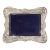 Vintage 1990s Mikasa Lead Crystal 5x7 Picture Frame With Frosted Floral Accents For Sale