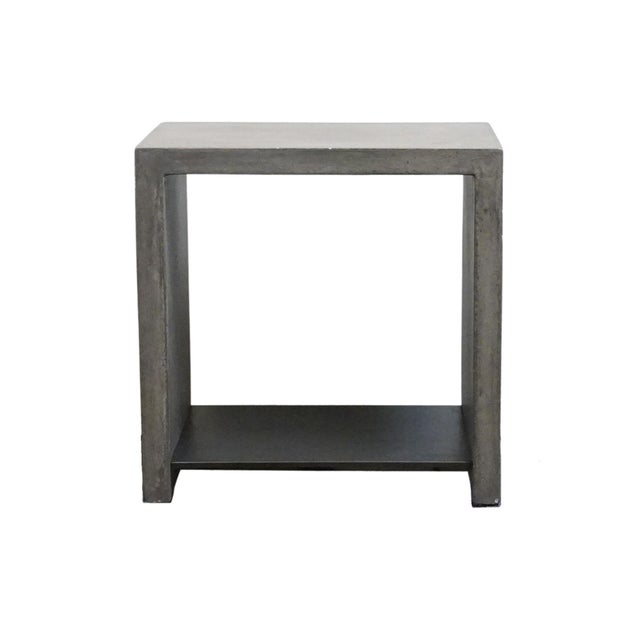 Early 21st Century Four Hands Furniture Hugo Contemporary Industrial 22" Concrete Accent End Table For Sale - Image 5 of 10