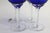 1970s Vintage Italian Empoli Cobalt Blue Wine Goblets Glasses, Hand Blown - Set of 4 For Sale - Image 5 of 5