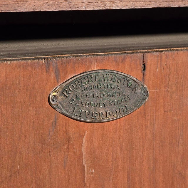 Large Antique Captain's Bookcase, English, Enclosed Book Cabinet, Late Victorian For Sale - Image 11 of 11