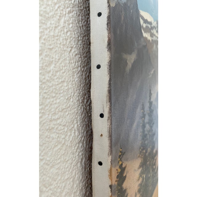 Eugène Devaud de Madelin, Les Diablerets, le Col du Pillon, Oil on Canvas For Sale - Image 11 of 13