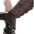 1970s Hand-Carved Wooden Eagle Sculpture – Rustic Wildlife Decor With Intricate Detailing For Sale - Image 5 of 9