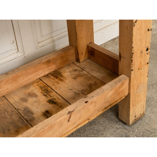 Small Vintage Workbench with Drawer, 1920 For Sale - Image 16 of 18