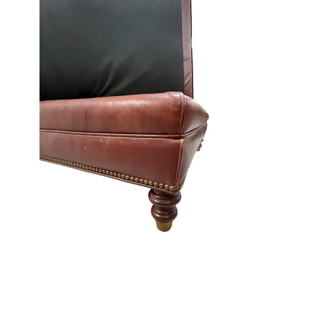 Classic Leather Chaise Lounge For Sale - Image 15 of 16