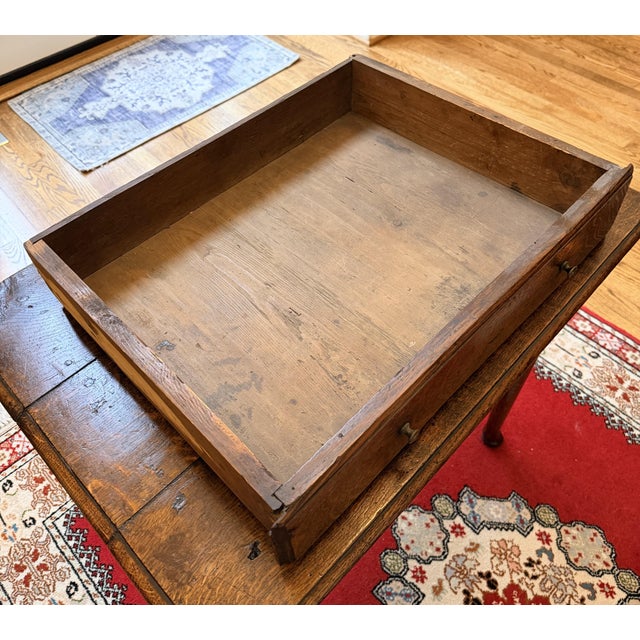 Mid 18th Century 18th Century Georgian Oak Side Table For Sale - Image 5 of 11
