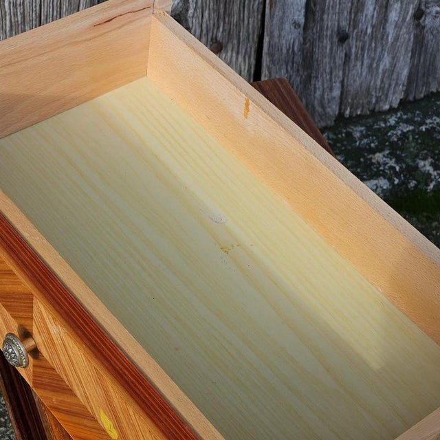 Mid-Century French Nightstand in High Gloss Wood For Sale - Image 17 of 18