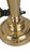 Pair of Vintage Solid Brass Candlestick Table Lamps With Knife-Pleated Shades For Sale In Chicago - Image 6 of 13