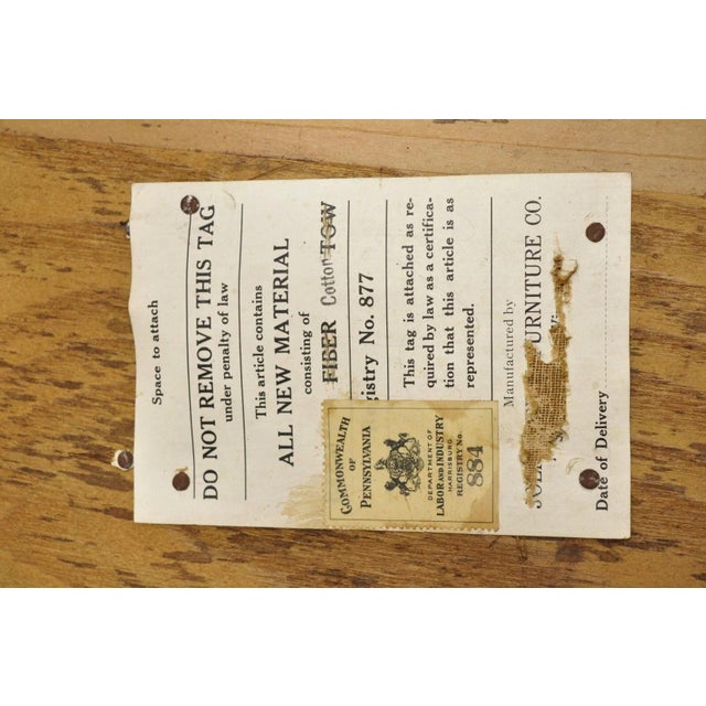 Antique Joerns Bros French Provincial Kidney Bean 6 Leg Vanity Bench Stool For Sale - Image 9 of 10