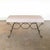 Panoplie Iron Double Loop Bench, Brown Stripe For Sale - Image 4 of 7