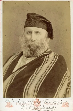 Vintage Photo-Portrait Hand Signed by Giuseppe Garibaldi - 1870s 1870s