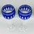 Vintage Crystal Clarendon Hock Wine Glasses from Waterford, Blue Cut in Clear, 1980s, Set of 2 For Sale - Image 4 of 16