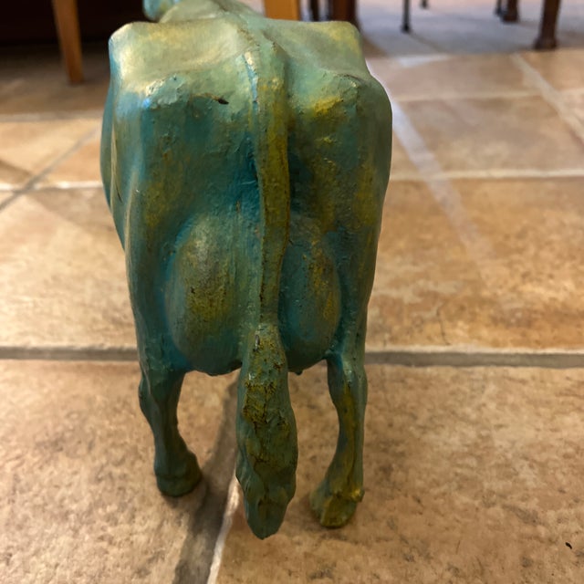 1920’s Butcher Shop Beef Dairy Creamery Cow Cattle Display Heavy Cast Iron For Sale - Image 10 of 10