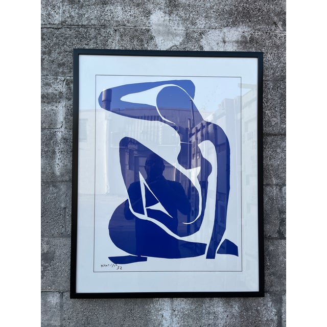 Large Vintage Henry Matisse "Blue Nude Iii" Framed Reproduction. Circa 1980s. For Sale - Image 16 of 16