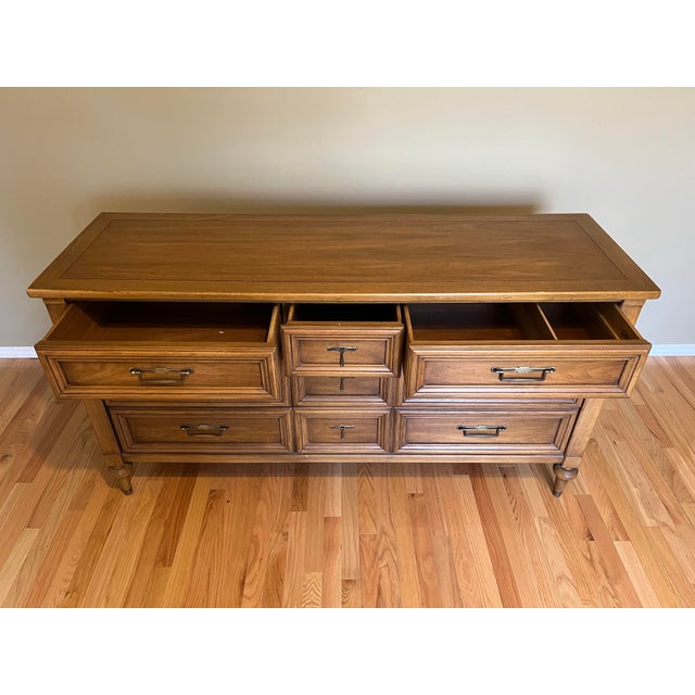 White Furniture 7-Drawer Mid-Century Modern Walnut Dresser For Sale - Image 6 of 12